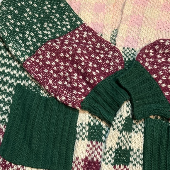 Listicle color block balloon sleeve cardigan small - Picture 6 of 11